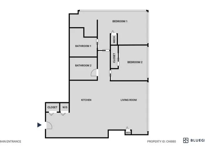 Apartment Streeterville 2br W Pool Gym Nr Riverwalk Chi-880 *